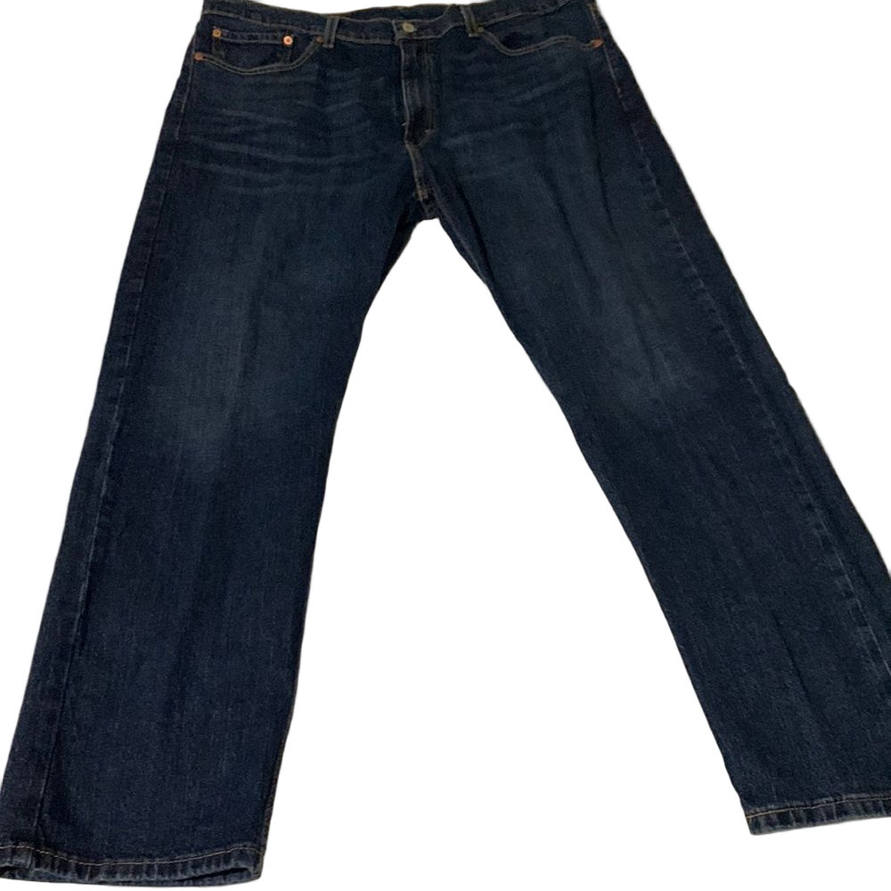 Levi's 505 blue jeans 40x29 inseam slightly altered